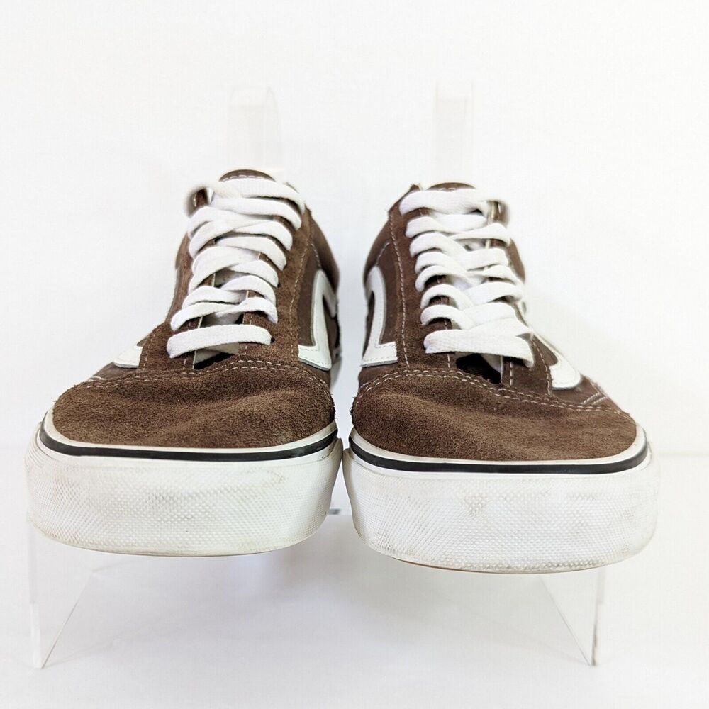 Vans Old Skool Chocolate Brown Suede Low Top Sneakers Men Size 9 Womens 10.5 - Picture 8 of 11